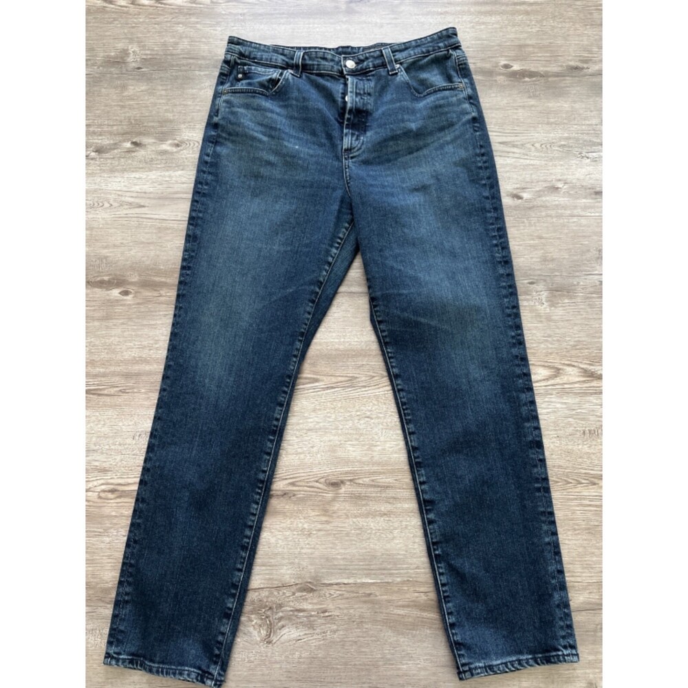 AG Adriano Goldschmied Alexxis Slim Jeans Womens 32 Hi Rise Vintage Button Fly